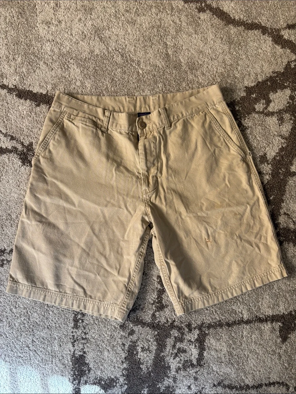 Patagonia Men's Khaki Flat-Front Shorts